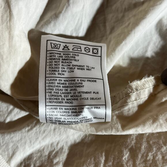 Vintage Nike Golf Windbreaker Jacket Mens XL Cream‎ Henley Pullover 90s Y2K - Picture 10 of 12